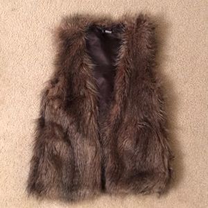 faux fur vest